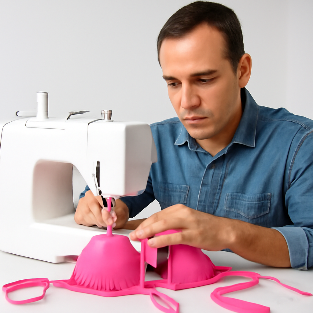 curso de Biquíni na máquina doméstica